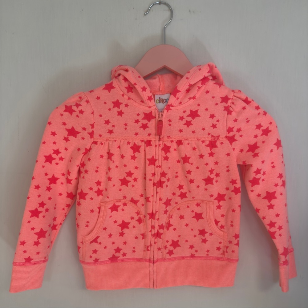 CIRCO Girls Pink Star Hoodie NWOT